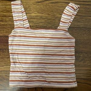 Striped Square-Neck Crop Top from Aeropostale